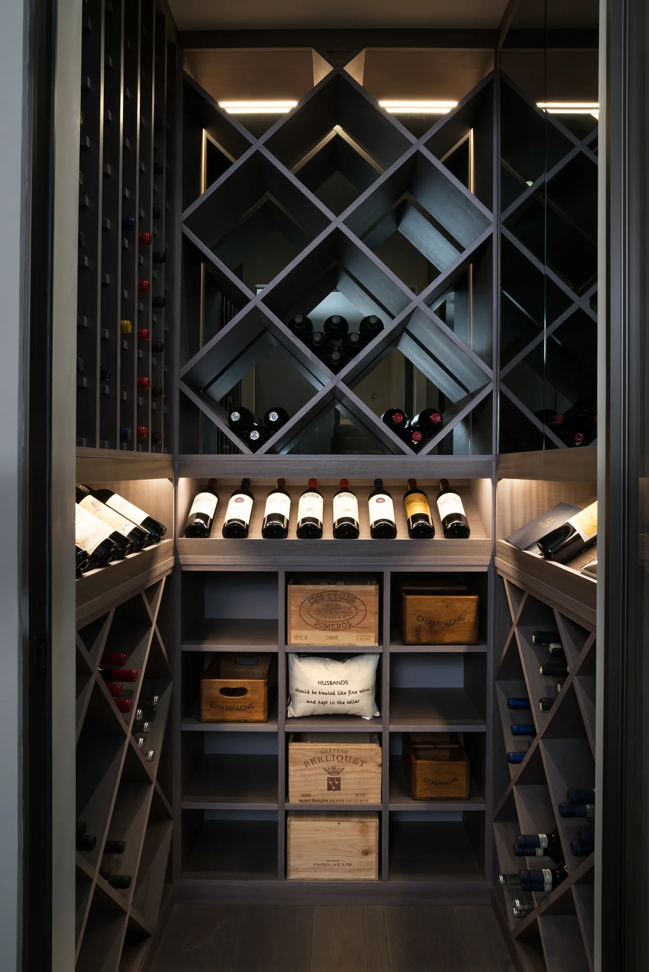 Front view of Fulham wine cellar