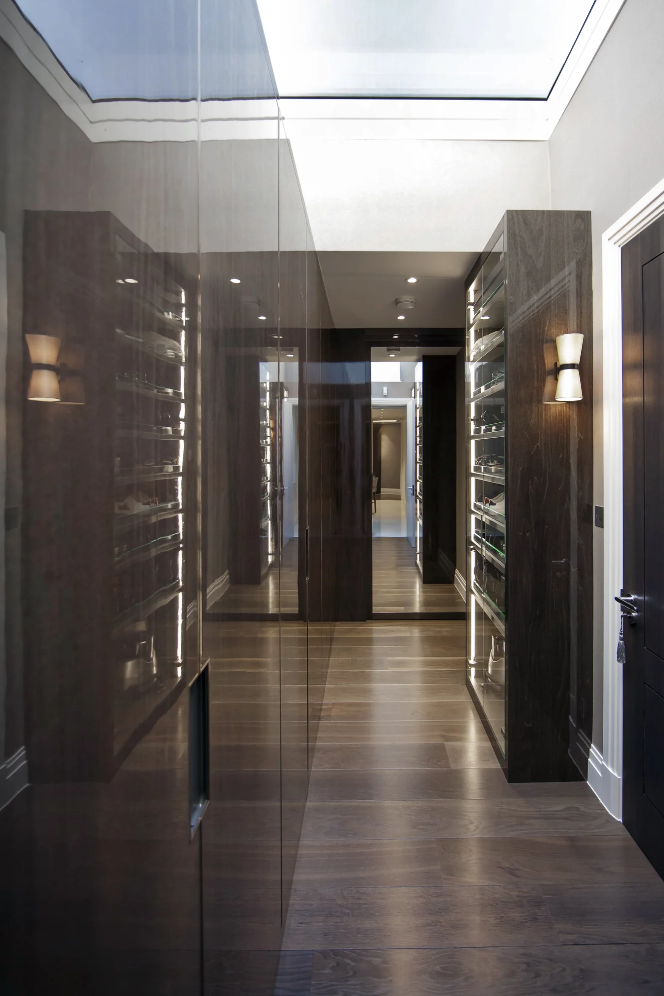 Overall Belgravia walk-in wardrobe view