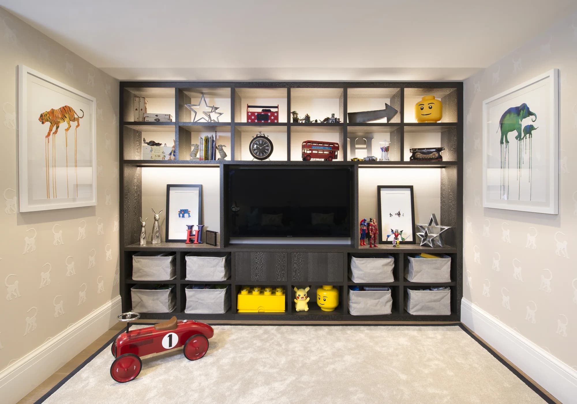 Overall view of Esher kids-room TV unit