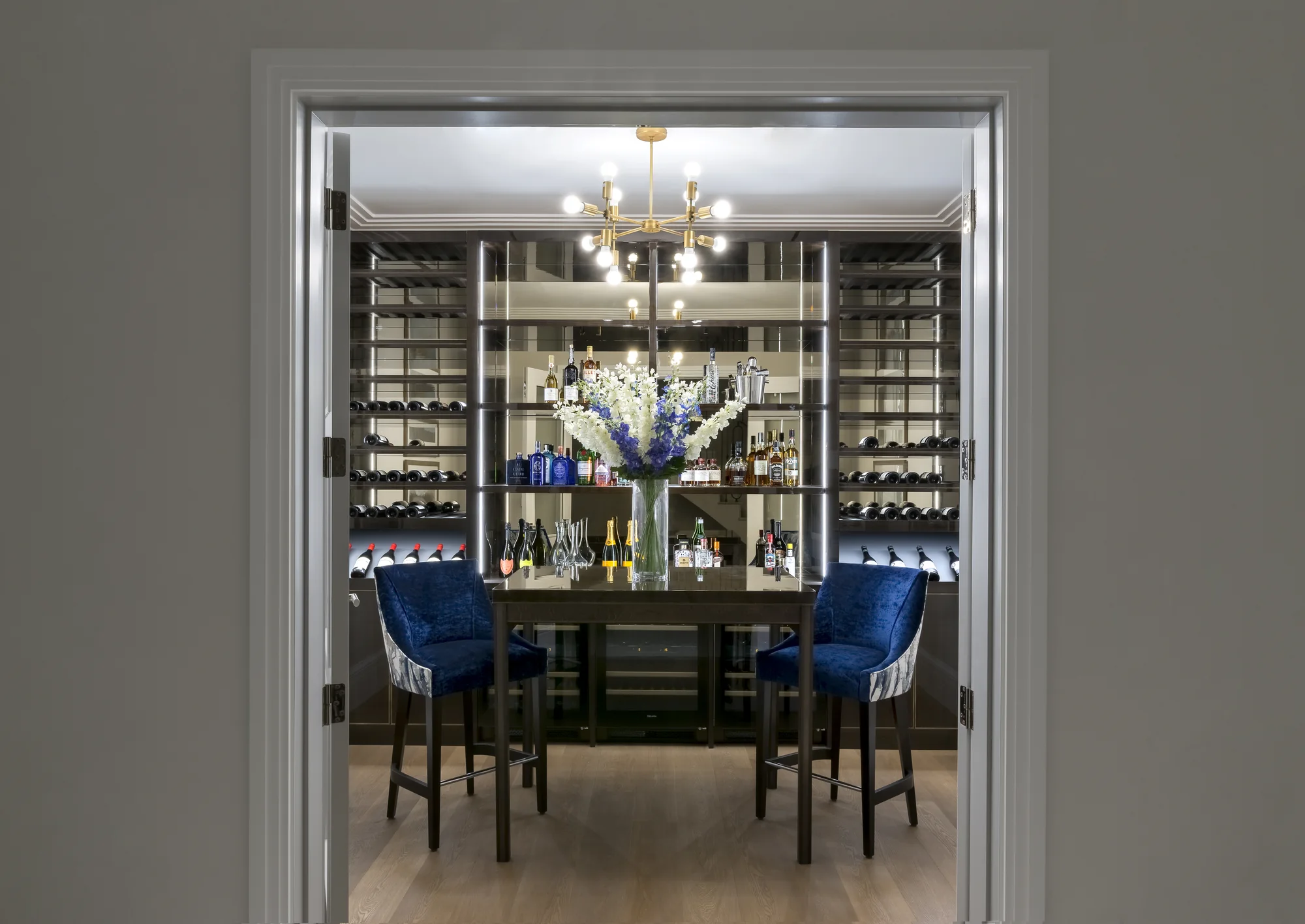 Overall view of Esher wine cellar